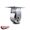 thumbnail image 2 of 4 Inch Heavy Duty Top Plate Semi Steel Rigid Caster with Roller Bearing SCC, 2 of 2