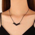 thumbnail image 4 of Cadena de collar con colgante de murciélago de estilo gótico oscuro para hombres y mujeres, collar largo y grueso para Halloween Blanco Sincero  Electrónica, 4 of 5