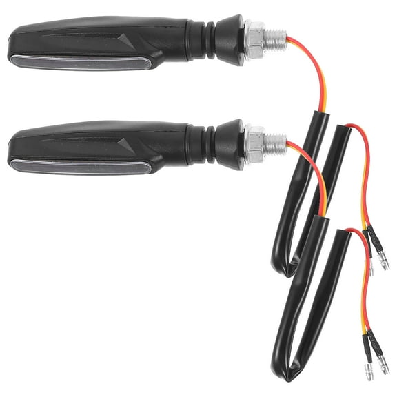 HOMEMAXS 2 Pcs Motorcycle License Plate Bracket Turn Signal Lights Signals