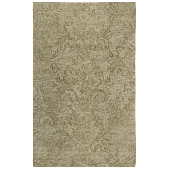 Rizzy Rugs Fifth Avenue Area Rug FA176B Brown Petals Vines 18" x 18" Rectangle