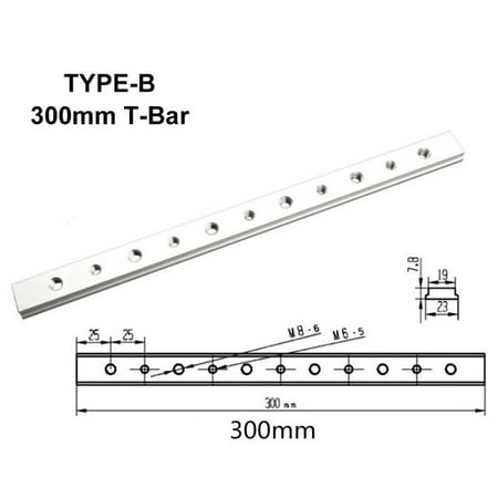 

BAMILL 100-450mm Aluminium Alloy T-track/T-Bar Slider Miter Jig DIY Woodworking Tool