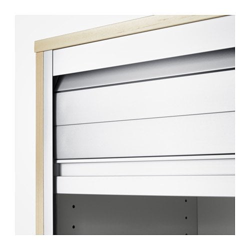 Ikea rollfront Storage birch veneer 31 1/2x47 1/4 ", 1626.