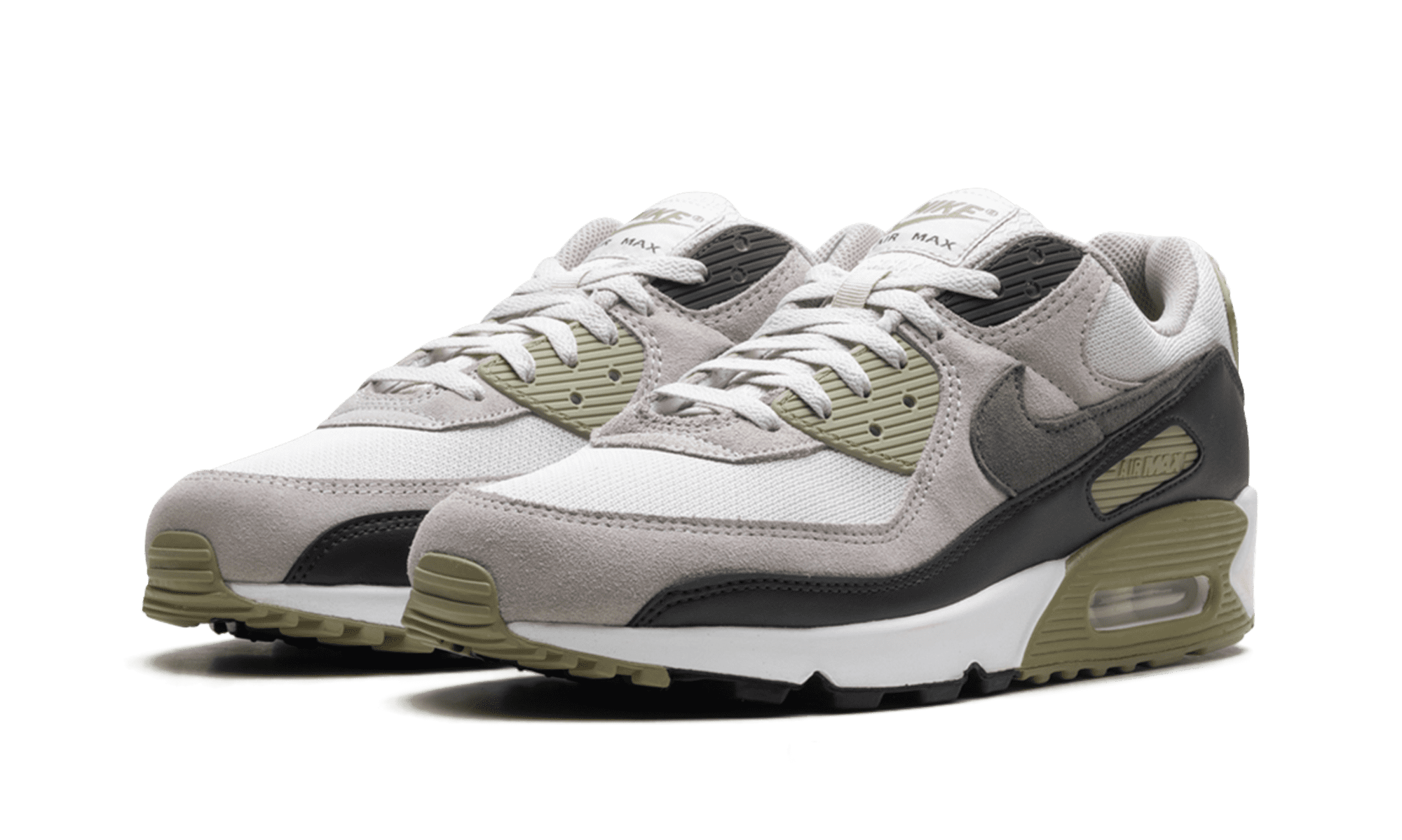 Nike Air Max 90 Neutral Olive Light Bone Grey DM0029-011 Men\'s Size 10.5 Nike Air Max 90 Light Bone Neutral Olive Mens Green Sports  main image 4