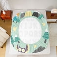 thumbnail image 5 of Homewish Cute Fox Owl Queen Sheet Sets,Educational Learning Flat Sheet,26 Letters Aplhabet Queen Fitted Sheet For Kids,Ultra Soft Home Decor,4 Pieces, 5 of 7