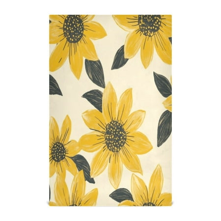 

Kitchen Towel 28x18 Inches x6，Plate Towel Decorative Towel Napkin Tea Towel Tea Towels For Kitchen Dish Cloths & Dish Towels Lovely Yellow Chrysanthemums