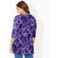 thumbnail image 4 of Catherines Women's Plus Size Petite Easy Fit 3/4-Sleeve Scoopneck Tunic, 4 of 6