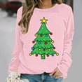 thumbnail image 4 of Taylonsss Chandail en Molleton de Noël à Col Rond pour Femmes Manches Longues Chandail Décontracté pour Hiver et Printemps Usage Quotidien, 4 of 5