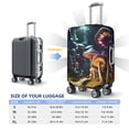 thumbnail image 6 of Daiia Purple Glowing Mushroom Luggage Cover, Thickened Washable Travel Luggage Covers, Elastic Unique Baggage Covers for 18-20 inch Luggage-Large, 6 of 9