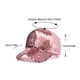 thumbnail image 4 of Qarigey Gorras de béisbol ajustables para mujer respirables de la protección solar de la gorra de béisbol de la cola de caballo del Sombreros rosa, 4 of 6