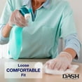 thumbnail image 2 of DASH VitalGard Vinyl Exam Grade Disposable Gloves, Clear, 3.9 mil, Box of 100 (XL), 2 of 10