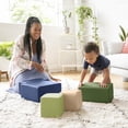thumbnail image 6 of ECR4Kids SoftZone Large Foam Building Blocks, Beginner Playset, Earthtone, 7-Piece, 6 of 9