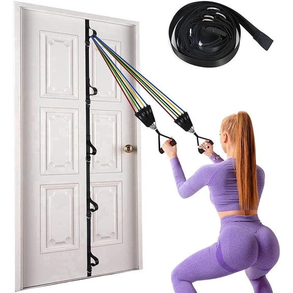 XILIHAI Resistance Band Door Anchor Strap, Portable Home Gym Workout Accessory, Space Saving Easy Set up, Secure Multi Point Anchor (Bands Not Included)-1PCS