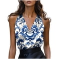 thumbnail image 3 of TaTaai Satin Women Camisole Tank Top Solid Color V Neck Sleeveless Soft Non See-through No Fading Machine Washable Casual Office Daily Fashion Top Gift, 3 of 5