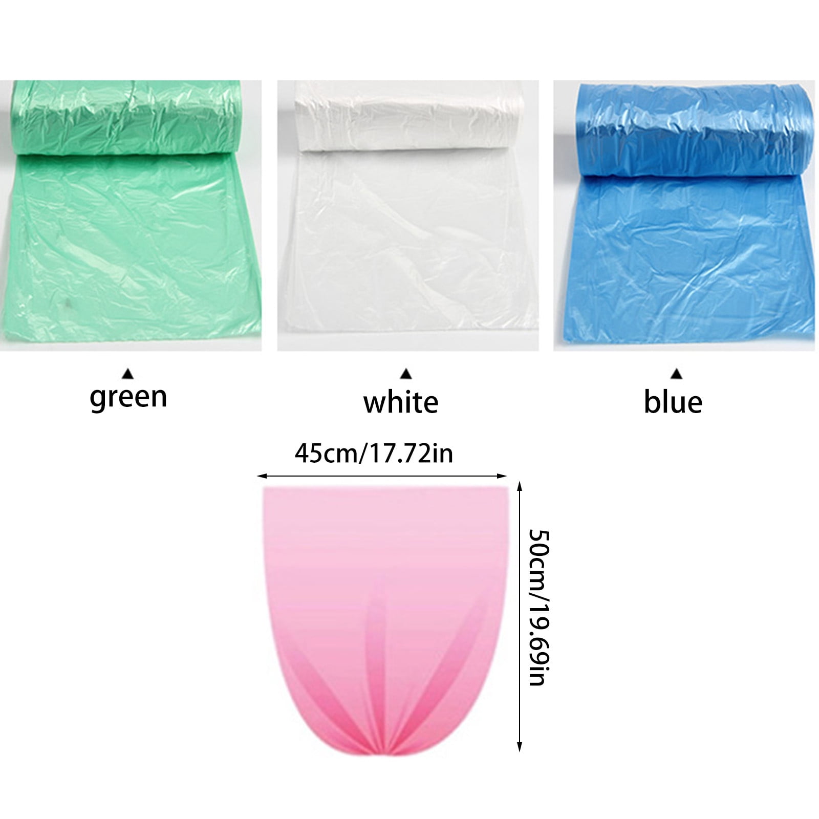600pcs Heavy Duty Thickened Leak-Proof Trash Bags, 13-15 Gallon Drawstring Tear-Resistant Garbage Can Liners for Home Kitchen Bathroom Office