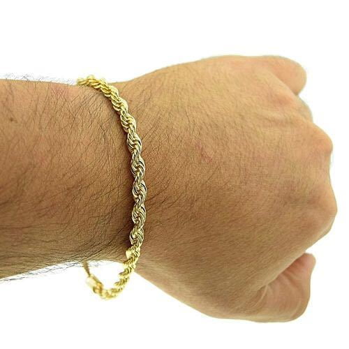 14k Gold Filled Rope Bracelet - Walmart.com
