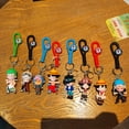 thumbnail image 2 of Cartoon One Piece Keychains Monkey D. Luffy Tony Chopper Roronoa Zoro Character Key Chains Bulk Keyring Doll Pendent, 2 of 7