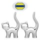 thumbnail image 4 of 2 soportes creativos para anillos con forma de gato, para anillos, pendientes y regalos para mujeres y niñas., 4 of 7
