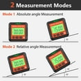 thumbnail image 6 of Digital Angle Finder Level - Precision Inclinometer with Lcd Display for Construction, Carpentry & Diy Measurement (Magnetic Base) | Digital Level, Cxui Digital Level with Slope Percentage Red, 6 of 9