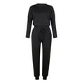 thumbnail image 4 of Diufon Athletic Suits for Women Long Sleeve Tops Elastic Waist Drawstring Lounge Pants with Pockets Casual Sets, 4 of 4