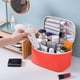 thumbnail image 4 of Bolsa organizadora de maquillaje grande, multifuncional, para guardar cosméticos, artículos de tocador y brochas, 4 of 5