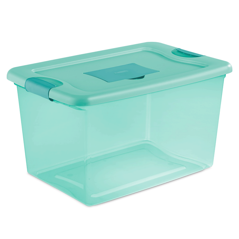 Sterilite 64 Quart Fresh Scent Stackable Plastic Storage Box Container (18  Pack) 