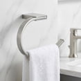 thumbnail image 2 of Wall Mounted Hand Towel Holder Bar Ring Stainless Steel, 2 of 5