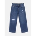 thumbnail image 6 of Wonder Nation Girls Straight Leg Jeans, Sizes 5-18, 6 of 9