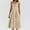 001 Khaki, variant on Hvot&aat Women's Elegant French Corset Dress Retro Waist Belt Flowy Pleated Hem Low Cut Prom Dresses Slim Solid Suspender Dress