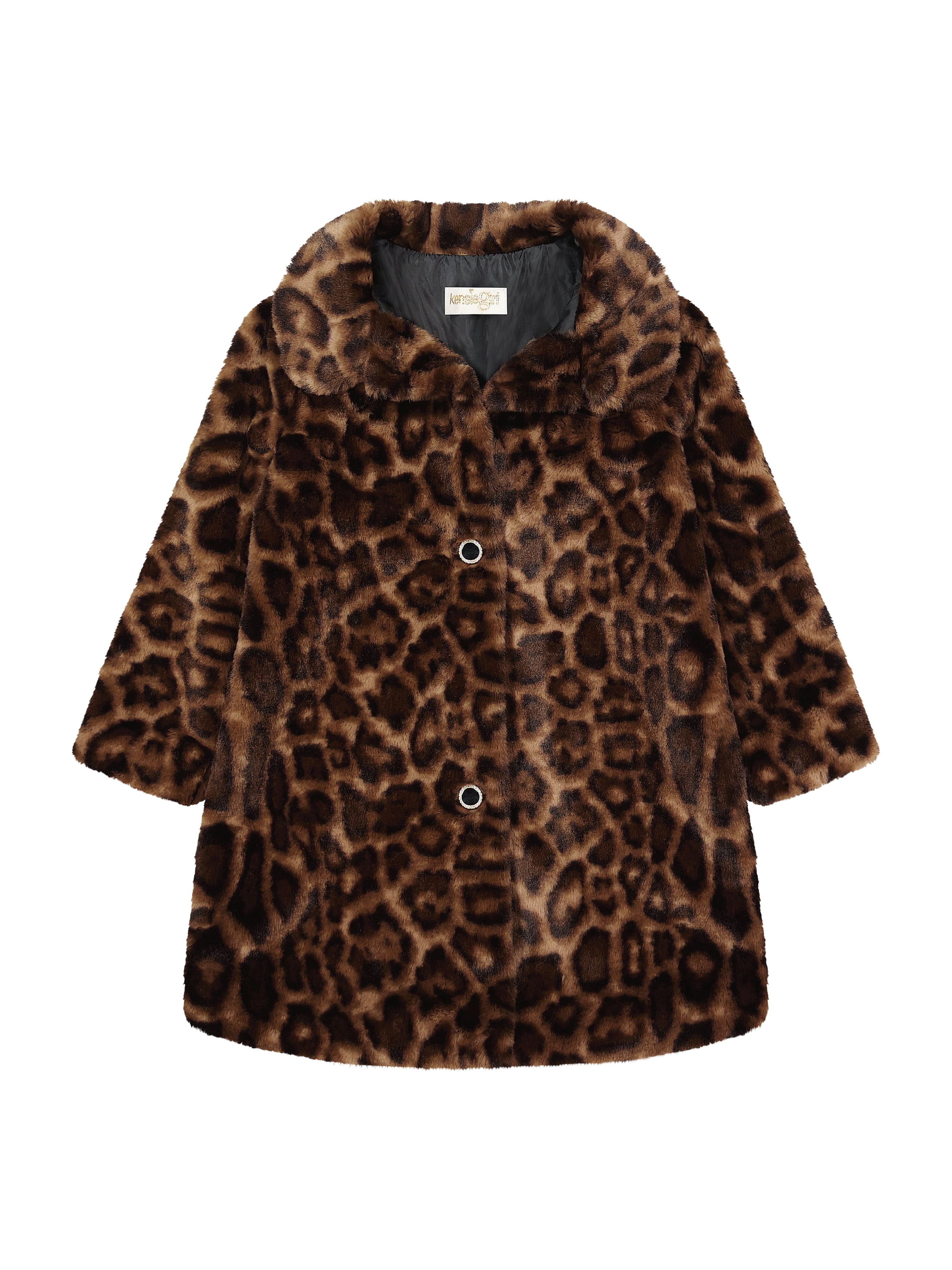 Kensie Toddler Girl Sleeveless Dress and Cheetah Coat Set, Sizes 12 Months-3T