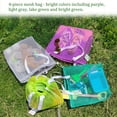 thumbnail image 6 of 4pcs colorful mesh beach tote bag, mesh drawstring bag for gifts, toys, pool,swim, 6 of 7