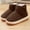 Brown, variant on LvhaoGJOB Kids' Snow Boots for Everyday Wear - Comfortable Fit, Stylish Design