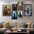 Abstract Ghost Witch Canvas Prints Gothic Monster Wall Art Anime Poster