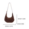 thumbnail image 2 of Auxiliar Slouchy Tote Bag Hobo Women Faux Suede Correa Ajustable Con Zapatilla Mano para El, 2 of 9