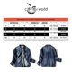 thumbnail image 5 of Chaqueta De Mezclilla Delgada Negro Slim Para Hombre, 5 of 5