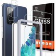 thumbnail image 1 of ccwonima [4 Pack] 2 Pack Tempered Glass Screen Protector + 2 Pack Camera Lens Protector for Samsung Galaxy S20 FE 5G / Galaxy S20 Fan Edition (6.5-inch), 9H Hardness Scratch-Resistant, 1 of 1