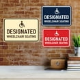 thumbnail image 4 of Signs ByLITA Classic Framed Designated Wheelchair Seating Sign (Navy Blue / White) - Large, 4 of 7