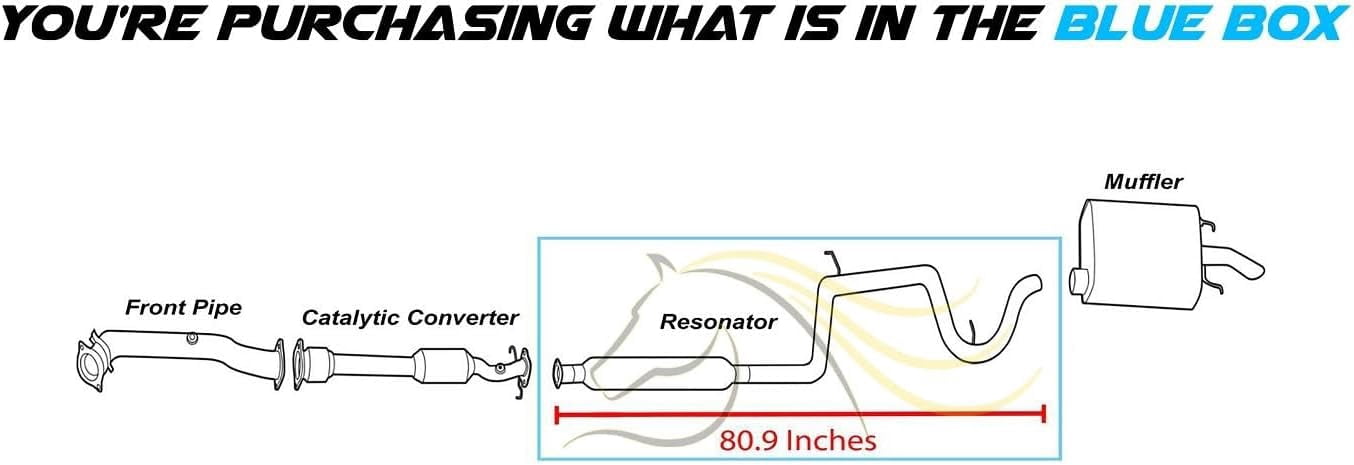 Northeastern Exhaust | Stainless Steel Resonator Pipe Fits 1997-2002 Buick Century 3.1L Sedan - Direct Fit
