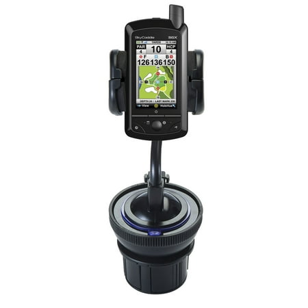 Unique Auto Cupholder and Suction Windshield Dual Purpose Mounting System for SkyGolf SkyCaddie SGX - Flexible Holder System Includes Two Mount Option
