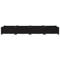 thumbnail image 4 of vidaXL 63 x 15.7 x 9.1 Black Polypropylene Solid Print Planter Boxes, 4 of 7