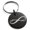 Black, variant on Stainless Steel You and Me Infinity Engraved Small Medallion Circle Charm Keychain Keyring