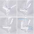 thumbnail image 4 of Rail de Rideau de Plafond Blanc, Rail de Rideau Mural de Plafond Séparateur de Pièce Flexible Coulissant Incurvé (3m), 4 of 5