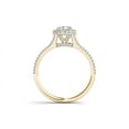 thumbnail image 3 of 1 Carat T.W. Diamond Single Halo 14kt Yellow Gold Engagement Ring, 3 of 4