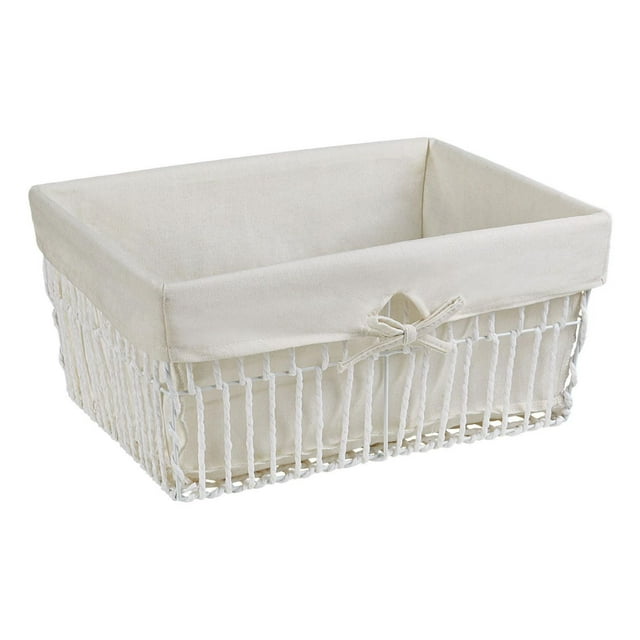 Hometrends Lined Rolled Paper Basket