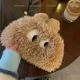 thumbnail image 4 of Cute Big-eyed and Long-eared Puppy Plush Hat - Ear Protection & Toe Cap, 4 of 6