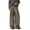Khaki, variant on Men's Baggy Wide Leg Pleated Office Slacks Loose Relaxed Fit Lightweight Business Daily Casual Long Trousers Black L