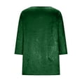 thumbnail image 6 of AnuYalue Sequins Tops for Women 3/4 Sleeve V Neck Blouses Casual Shirts Fashion Party Holiday Shirt Tunic Tshirt, 6 of 7