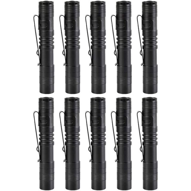 Led Penlight Flashlight, 10pcs Mini Pen Flashlight Tactical Powerful Lumen Penlight Flashlight for Camping, Hiking