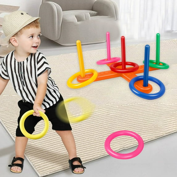 Ring Toss Game Set,Complete Indoor Outdoor