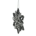 thumbnail image 2 of Northlight 5" Silver Glittered Double Snowflake Christmas Ornament, 2 of 4