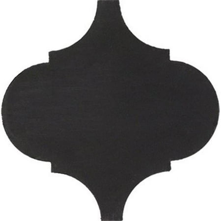 Original Mission Tile C-101 8X8 8 x 8 in. Cement Tiles, Arabesque Black - Box of 12